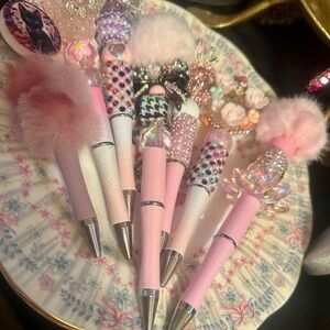 Hand Decorated Beaded Pens FANCY! Choose one!